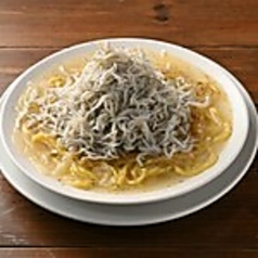 【シラスのせ放題】釜揚げシラスのスープペペロンチーノ