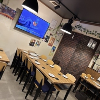 ★テレビ鑑賞★用途や人数合わせて選べるお席　各種宴会