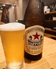 瓶ビール &nbsp;&nbsp;&nbsp;&nbsp;&nbsp;&nbsp;&nbsp;&nbsp;&nbsp;（サッポロラガー）