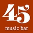 music bar ミュージックバー 45のロゴ