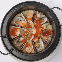 南部鉄器で炊く和風パエリア　Mサイズ