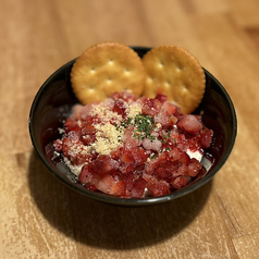 苺とクリームチーズの白和え