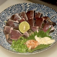 本日の鮮魚で藁焼き