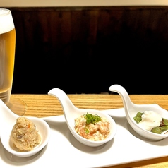 【夜限定】おつまみ３つと生ビールセット