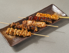 鰻と焼き鳥盛り合わせ