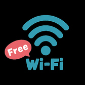 フリーWi-Fi完備。ご自由にお使いください。