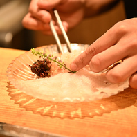 目でも愉しめる 季節を彩る美しく繊細な盛り付け