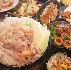 【3h飲放付】選べる鍋付10品鶏ヤローコース3500円(税込)