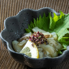 たこわさ/ホタルイカの沖漬け/きゅうりの辛子漬け