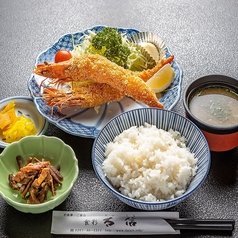 ジャンボエビフライ定食