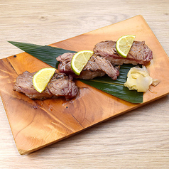 「9」希少部位 頬肉炙り握り 3貫 おろしポン酢