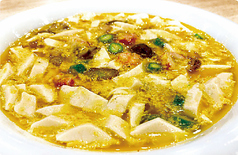 蟹みそと松茸入り豆花