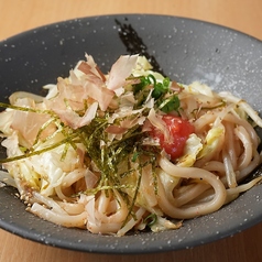 明太焼きうどん