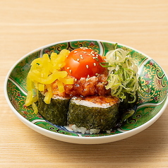 トロたくユッケ巻き