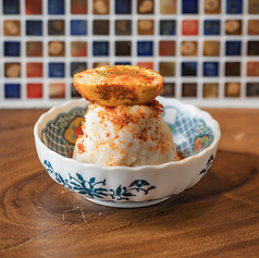 ポテトサラダ半熟卵乗せ