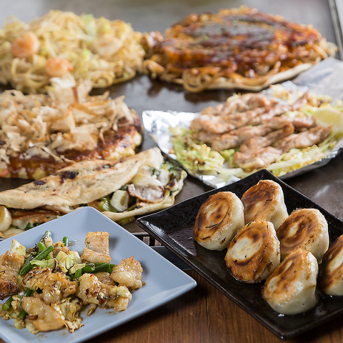 近鉄南大阪線浮孔駅/鉄板焼き/お好み焼き/モダン焼き/居酒屋/昼飲み/喫煙/煙草OK