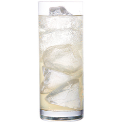 【バナナ リキュール】　バナナレモネード（バナナリキュール + レモネードシロップ + ソーダ）