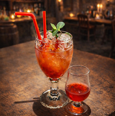 果肉入りいちごティー（追いシロップ付き）