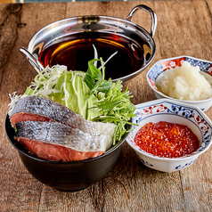 鮭とイクラの親子みぞれ鍋