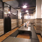 大人数でご利用いただける掘りごたつのお席もご用意♪打ち上げや会社宴会などにも◎