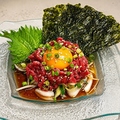 料理メニュー写真&nbsp;A5ランク！牛タンユッケ