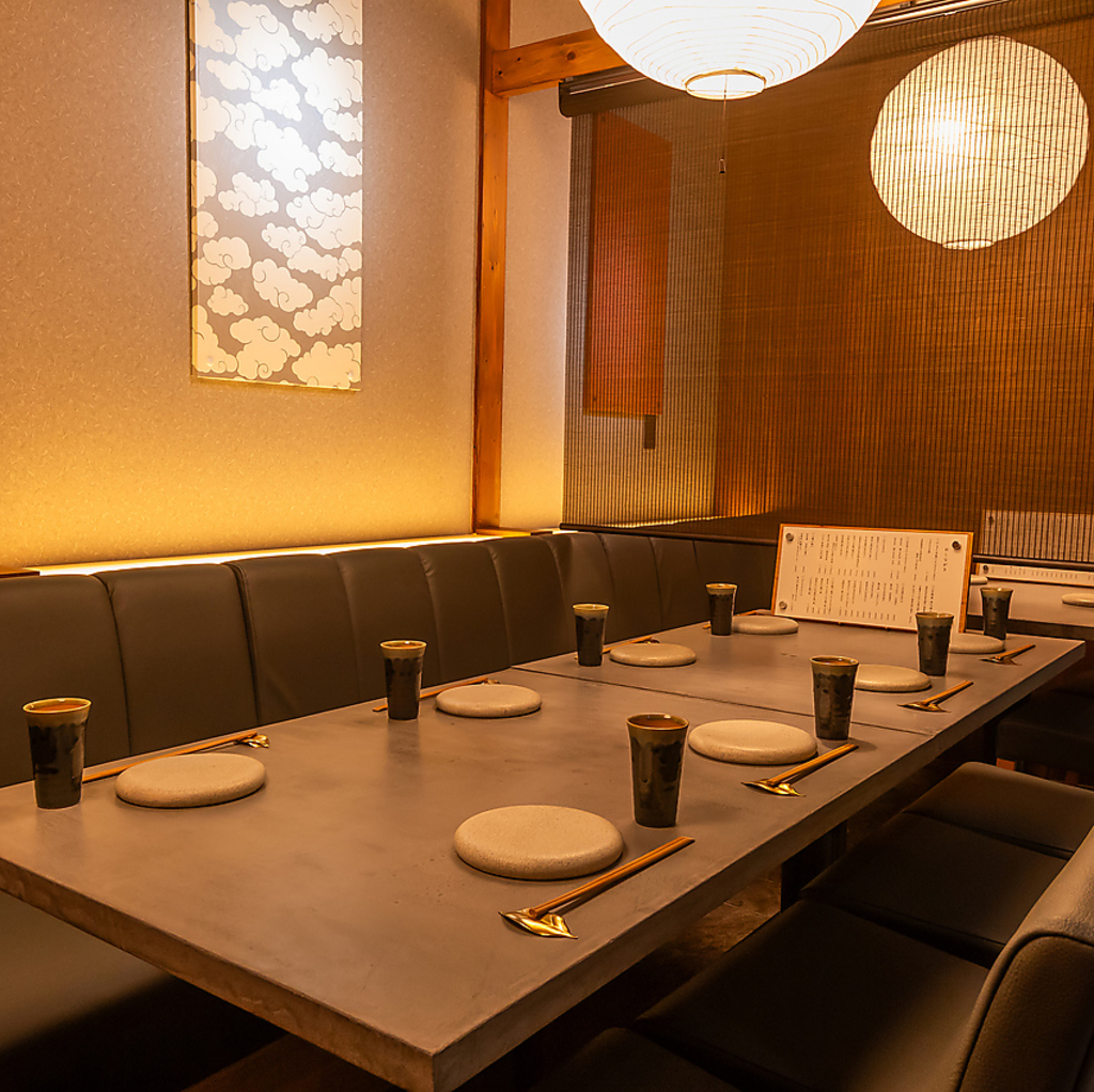 プライベートや接待、会食や宴会など幅広いシーンでご利用頂けます。