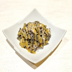 センマイの辛子酢味噌掛け