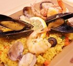 自慢の海鮮パエリア780円（税込）