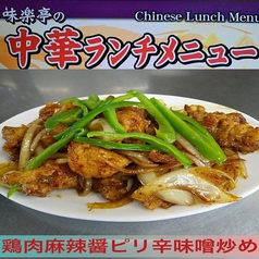 鶏肉麻辣たれピリ辛味噌炒め63０円(税込み価格）