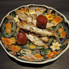 鰯と梅のオイルサーディン