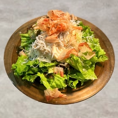 豆腐とおじゃこの生鰹節サラダ
