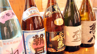 豊富な日本酒と焼酎のラインナップ