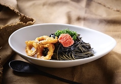 イカスミと博多明太子のピラフ