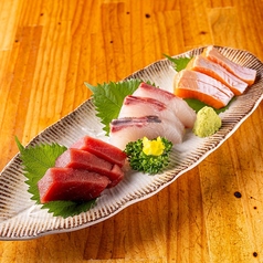 本日の刺身三点盛り