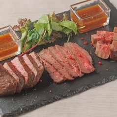 国産牛の3種至極の盛り合わせ