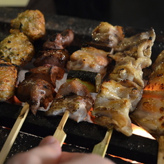 大ぶり炭火焼き鳥