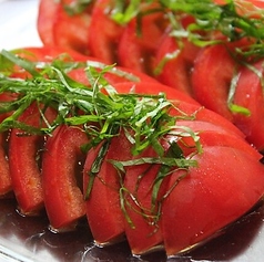 たたきキュウリ/キムチ/トマトスライス/ガツポン　各