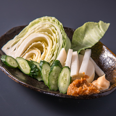 力士味噌と野菜