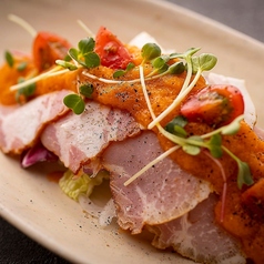 伊勢ちから豚のロースハムサラダ 人参ドレッシング