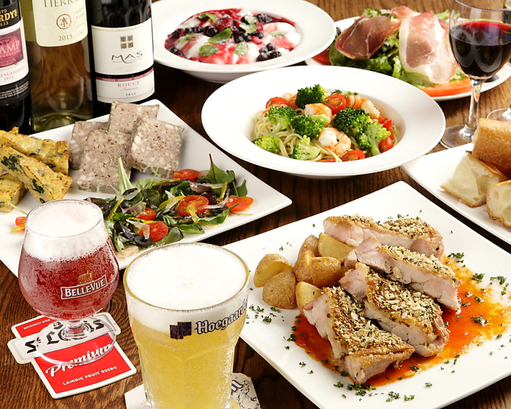 ☆自慢のアラカルトメニュー＆ベルギービールとの最高ペアリング☆ベルギービールの奥深い世界へ♪