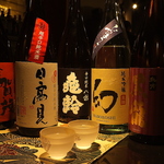珍しい日本酒も取り揃えております。