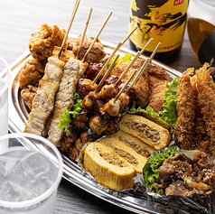 《スペシャル》みんなのやきとり【の】セット◆牛コロッケや唐揚げ3種盛り、焼鳥16本など 全6品