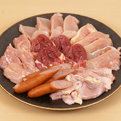 鶏焼肉盛り合わせ　大