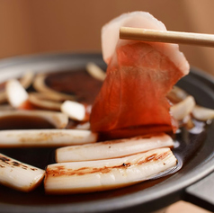 山の恵み 天然いのししのしゃぶすき(小鍋仕立て)