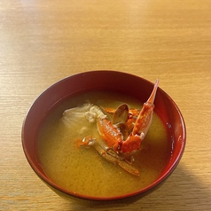 ワタリガニの味噌汁