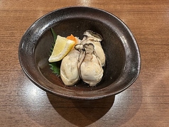 蒸し牡蠣ポン酢