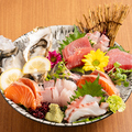 料理メニュー写真 旬の御造り５点盛り　(1人前)
