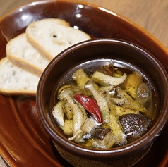 キノコたっぷりのアヒージョ