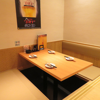 個室席は居心地よし♪