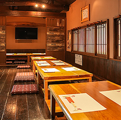 二階、三階は掘りごたつ席です。